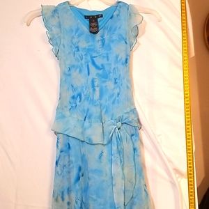 139726 Pure Hype blue sea breeze Dress Size 8 . 36inches  long 22inches wide. #4